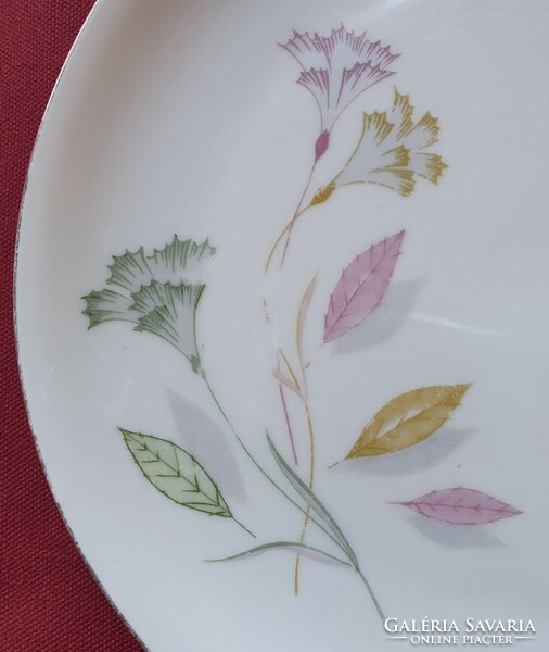 Hutschenreuther Arzberg Bavaria német porcelán kistányér süteményes tányér virág mintával