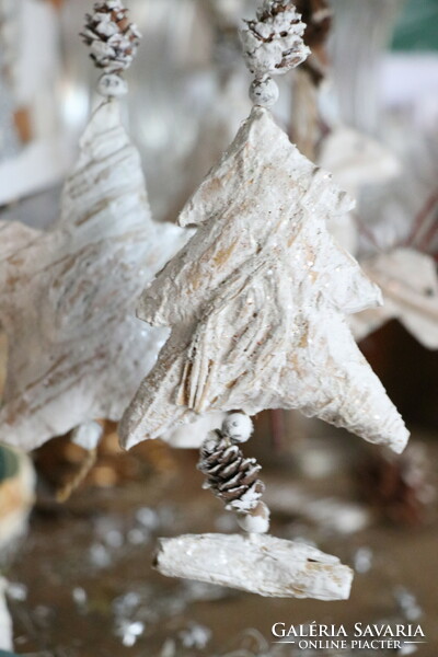 Handmade Christmas tree decorations in Scandinavian style