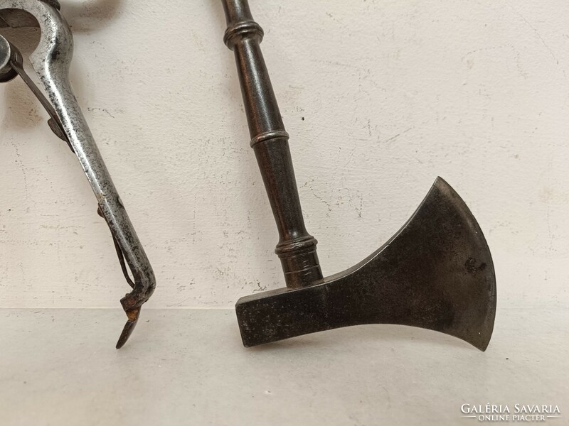 Antik konyhai eszköz tömb cukor krumplicukor vágó eszköz fejsze törő kalapács muzeális 387 8075