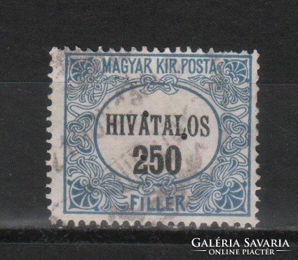 Stamped Hungarian 1589 mbk official with 5 triple perforations price 40 ft
