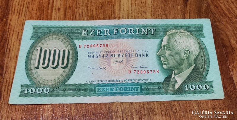 1000 Forint-1993-"D"