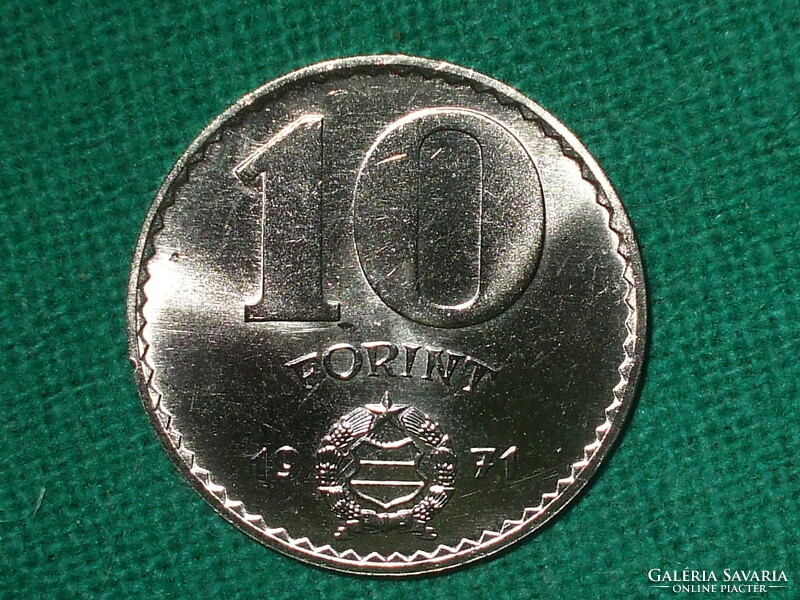 10 Forint! 1971! It was not in circulation! It's bright!