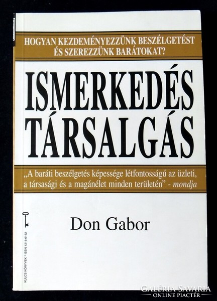 Gabor Don: getting to know each other, conversation. How to start a conversation and make friends?