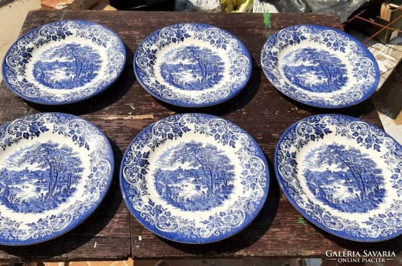 Churchill 30-piece blue dinnerware set