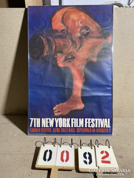 Original 1969 Marisol poster for the 7th New York Film Festival at Lincoln Center