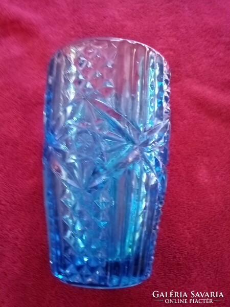 Árt Deco kék üveg váza