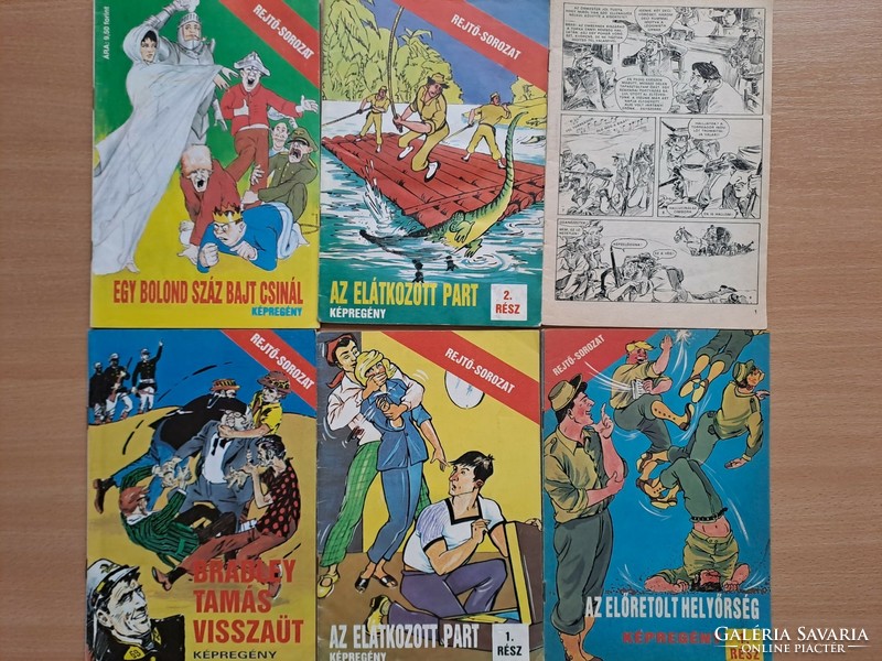 Jenő Rejtő, Bobo, Goliath, Pif, Mozaik and other comics