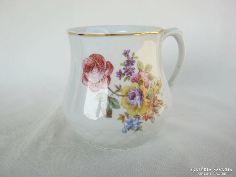 Drasche quarries porcelain mug with floral pattern