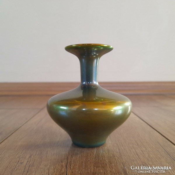 Old Zsolnay Turkish János Eosin modern small vase