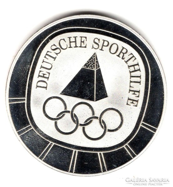 Ezüstözött német Emlékérem 1997 PP UNC 40 mm 23,9mm Sport Olimpiás