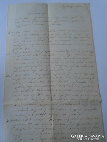 Za466.20 Unitarian Church - Minutes -1875- Székelykeresztúr - Domokos Raffay