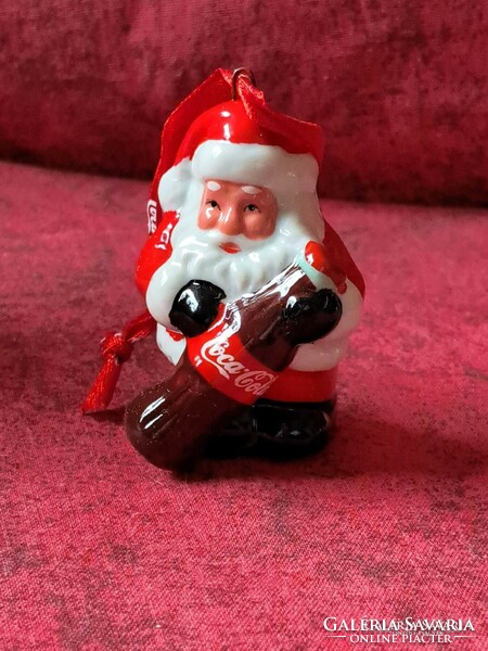 Christmas coca colas porcelain tree ornament in its own box (Santa Claus)