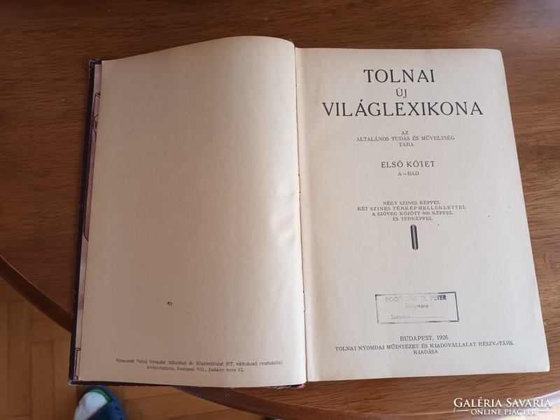 Tolnai Világlexikona   teljes sorozat + 2 pótkötet