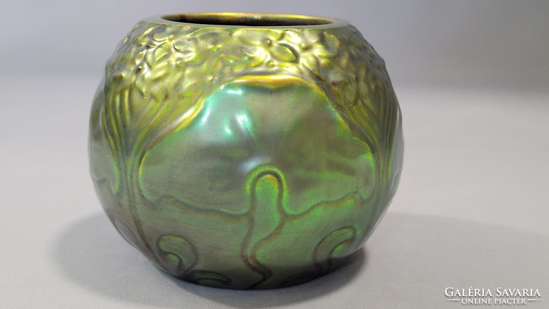 Old Zsolnay eosin-glazed vase