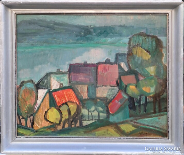 Ernő Kóthay (1926-1982): hilly landscape, picture gallery