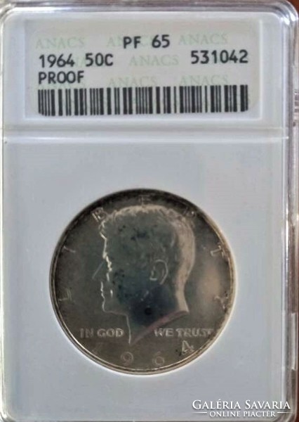 USA Kennedy 1/2 Dollar - 1964 - ANACS minősítés
