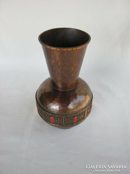 Retro ... Hungarian industrial copper vase