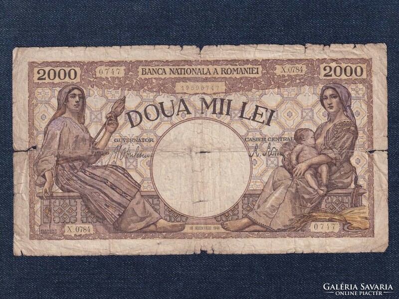 Románia 2000 Lej bankjegy 1941 (id81179)