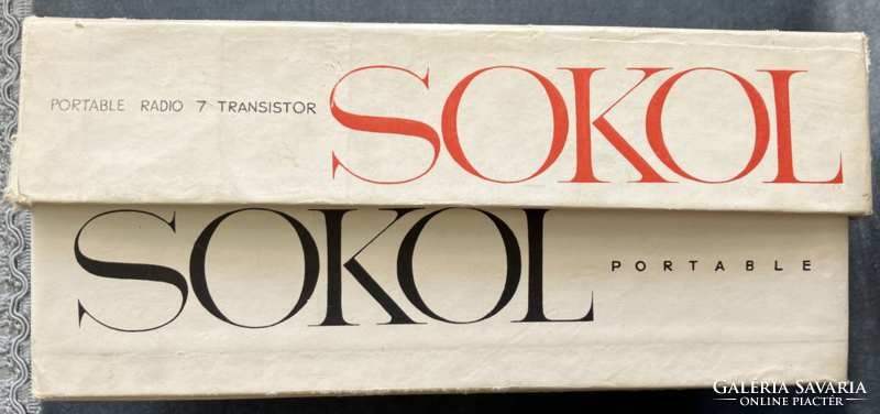 Doboz retró Sokol - 403 rádióhoz 1969-ből