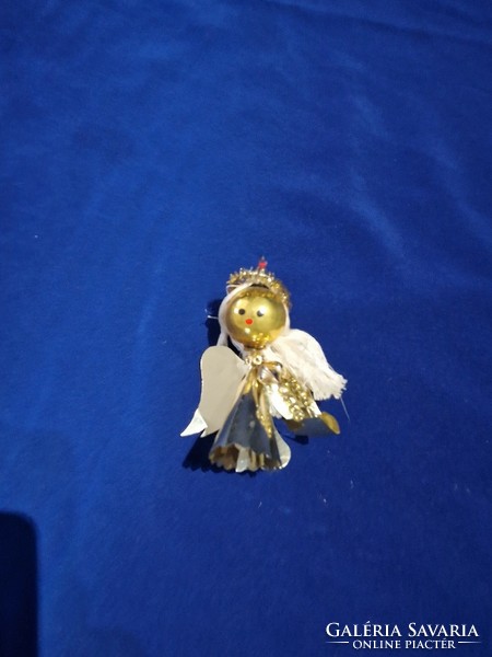 Old retro tapestry Christmas decoration angel