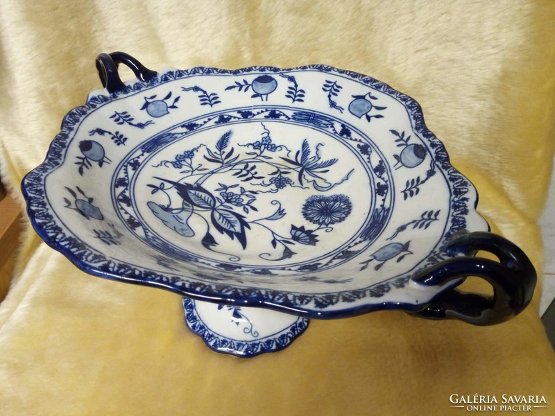 Huge size meissen tray with blue pattern in perfect condition.