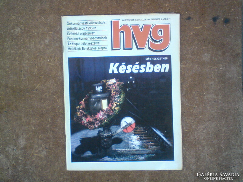 Régi újság - HVG Gazdasági, politikai magazin 1994. december 9.