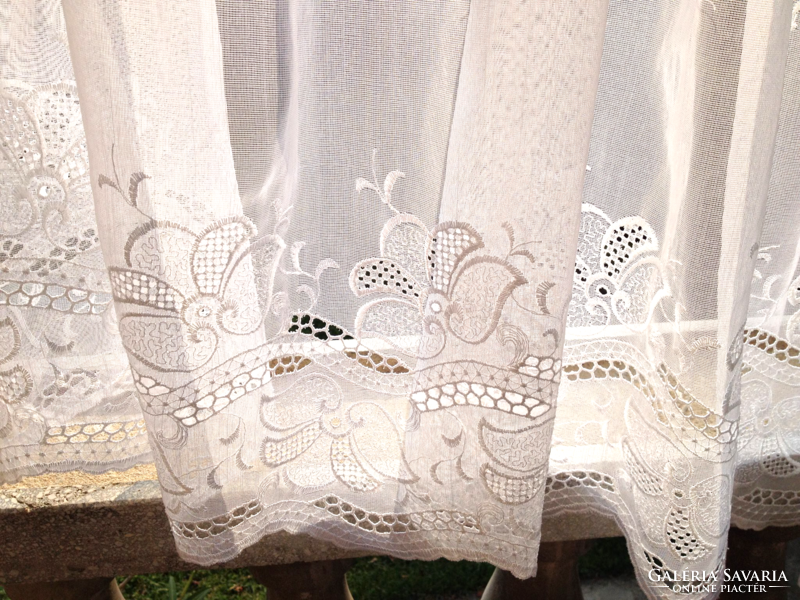 Huge beautiful embroidered curtain 430 x 108 cm 3 pcs