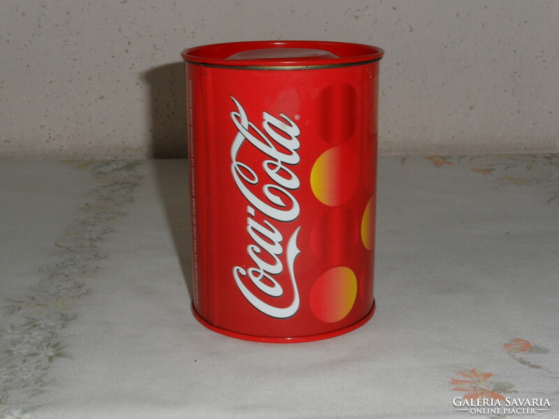Coca cola in metal box