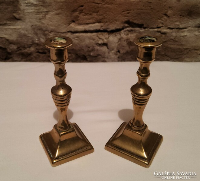 Brass miniature candle holders