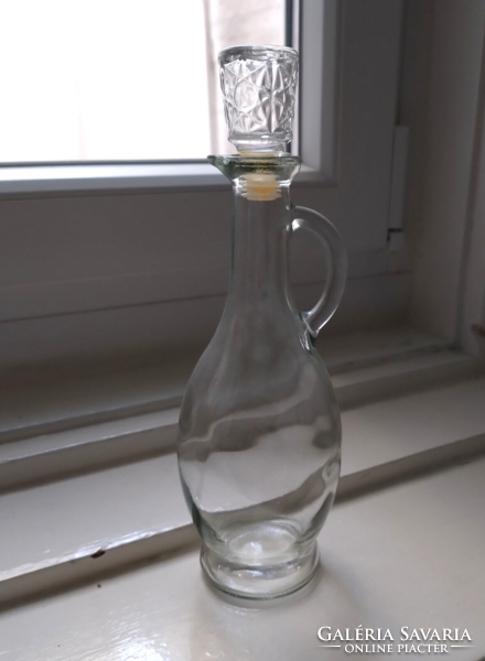 Vinegar or oil bottle with glass stopper