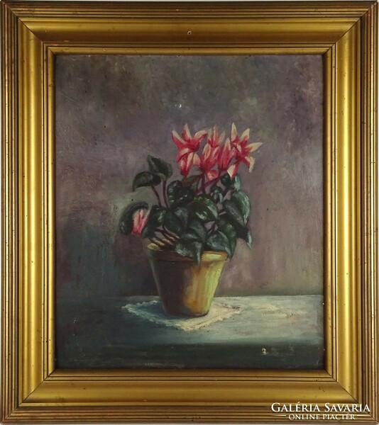 1P401 XX. századi festő : Asztali virágcsendélet