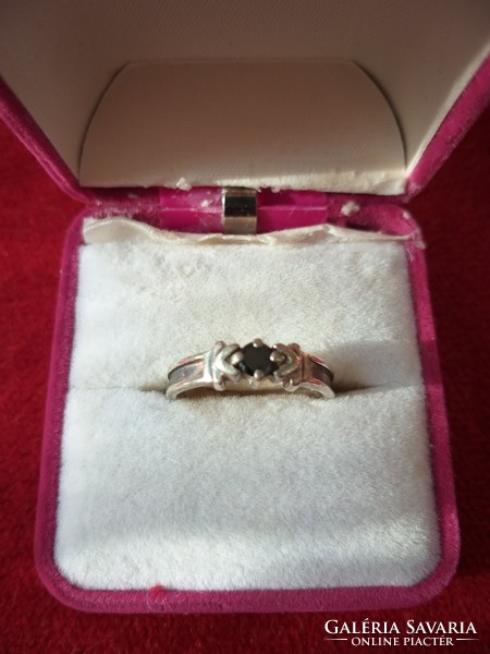 Women's ring for sale, with black stone