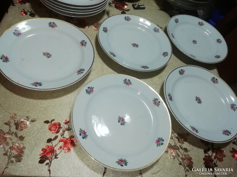 Zsolnay porcelain plates 5 pcs antique 23. In the condition shown in the pictures