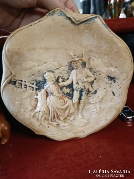 Antique ceramic wall plate