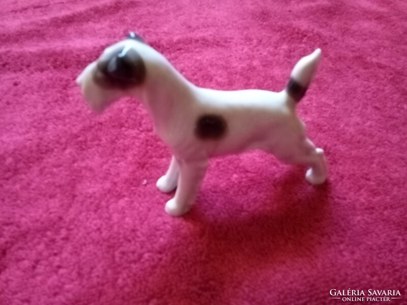 Metzler & Ortloff German porcelain Foxy dog figurine, nipp