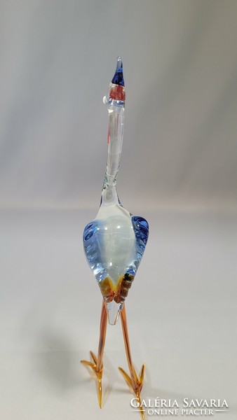 Large Murano glass stork
