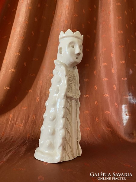 King palkó ceramic statue with candle holder option