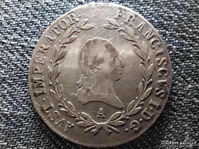 Ausztria II. Ferenc .583 ezüst 20 Krajcár 1809 A (id47427)