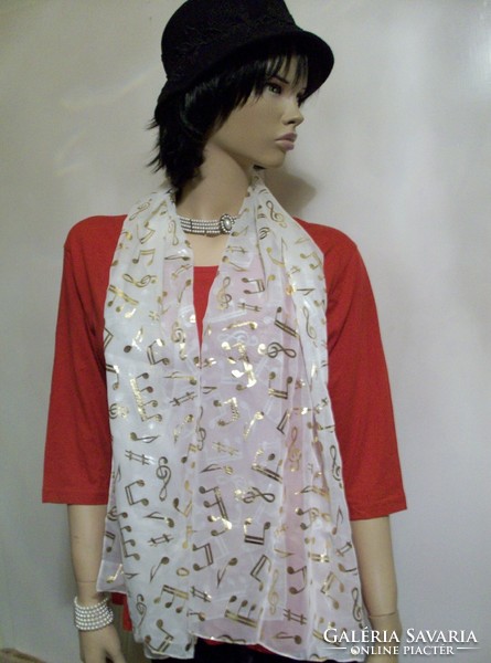 Beautiful musical note pattern stoles/scarves 150 x 52 cm