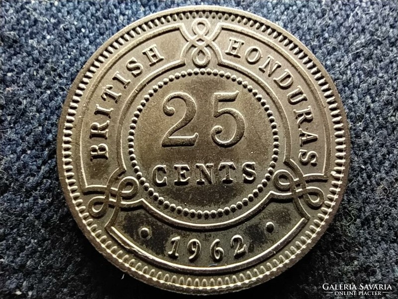 Honduras British colony of Honduras 25 cents 1962 (id80939)