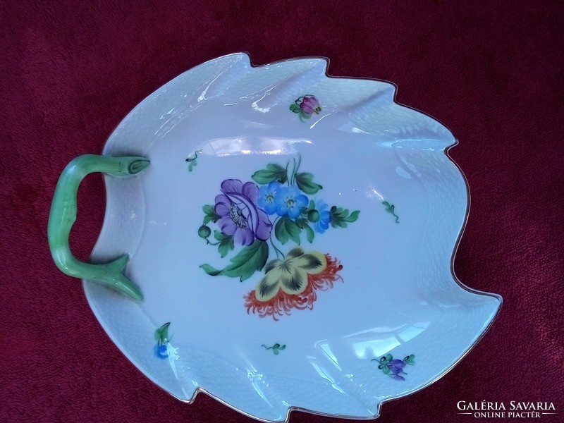 Herend rotschild patterned serving bowl 24x20 cm