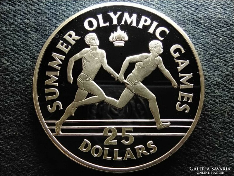 Jamaica Summer Olympic Games 1988 Seoul .925 Silver $25 1988 chi pp (id66339)