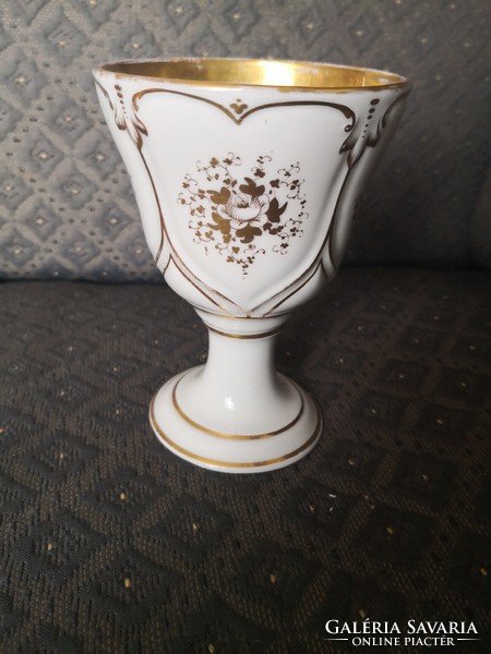 Antique, Christian Fischer porcelain goblet, 19th c.