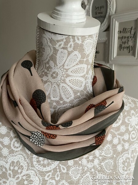 Pierre Cardin vintage 100% silk, selyem sál, kendő, 28*170 cm