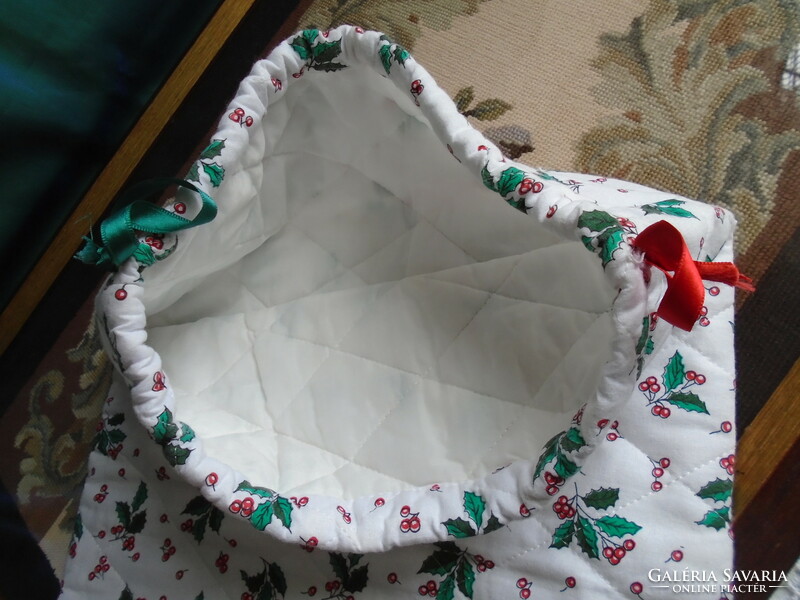 New beautiful cotton bag for Christmas.