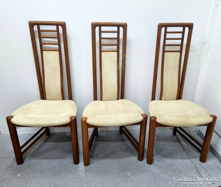 6-piece Danish Boltinge design teak dining chair set around 1960, 5 chairs + 1 armchair