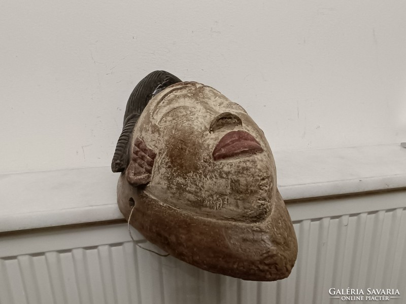 Antik afrikai patinás fa maszk Punu népcsoport Gabon africká maska 292 dob3 8003
