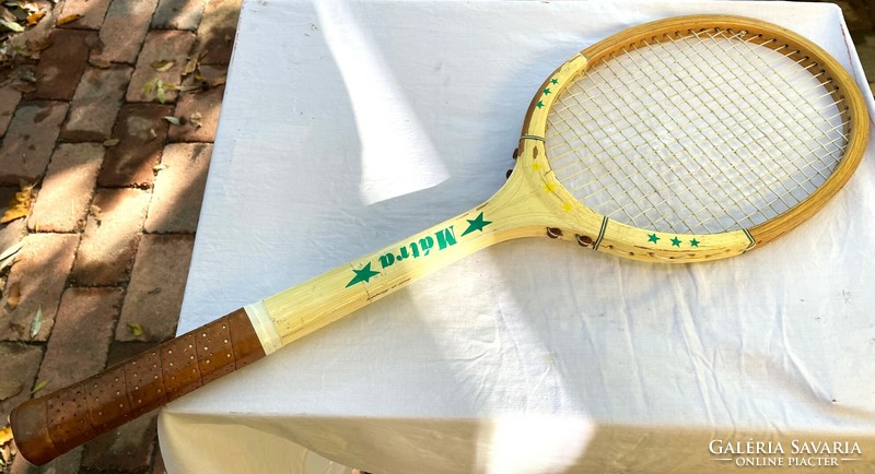 Vintage Mátra magyar fa tenisztütő
