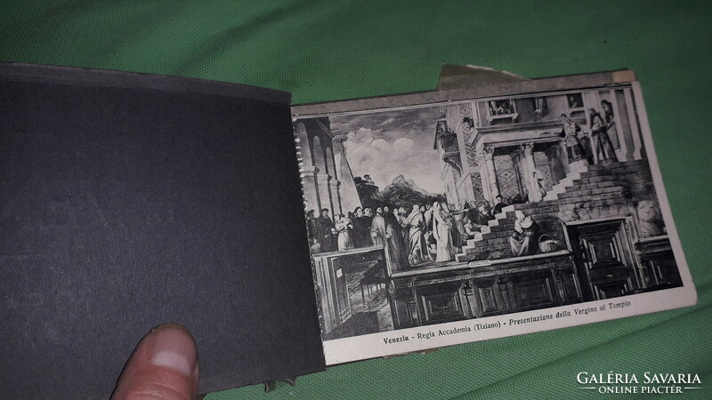 Antik utazó szuvenír fénykép /képeslap album 20 db egybekötve VELENCE 10X 16 cm a képek szerint