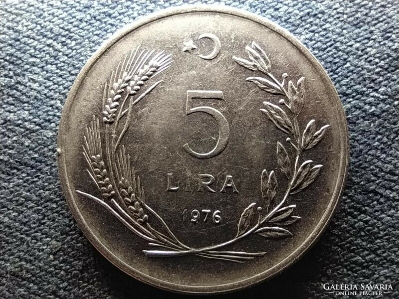 Turkey 5 lira 1976 (id67666)